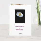 6周年結婚記念日カード - リリー カード (裏面)