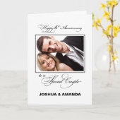 6周年結婚記念日 オーダーネーム/写真 カード (黄色い花)