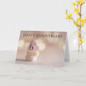 6周年記念キャンディハートカード カード (黄色い花)