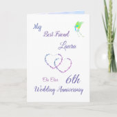 6周年記念デザイングリーティングカード カード (正面)