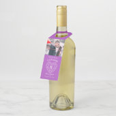 6周年記念写真紫アメジストハート ボトルネックタグ (アングル)