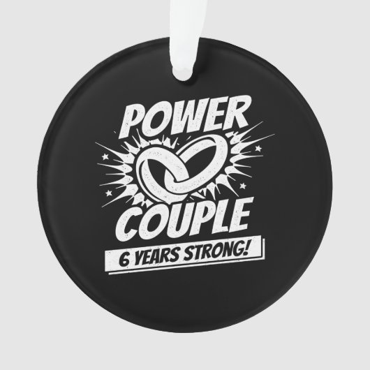 6周年記念結婚したカップル6年 オーナメント
