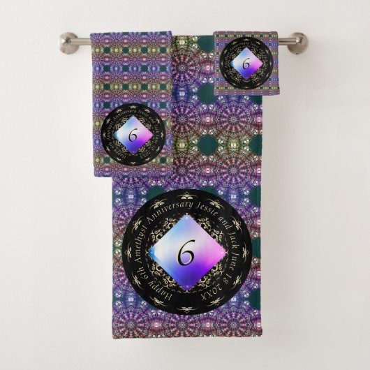 6周年記念結婚アメジスト バスタオルセット (インサイチュ)