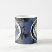 6周年記念結婚スティームパンクアイアンメダリオンC コーヒーマグカップ (中央)