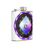 6周年記念結婚ビニールフラッ包まれたク フラスク (右)