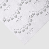 6周年鉄結婚ハート紙 薄葉紙 (詳細)