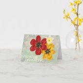 6咲く回復 カード (黄色い花)