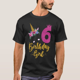 6回目の誕生日ユニコーンの衣装は幼児Gi向け Tシャツ