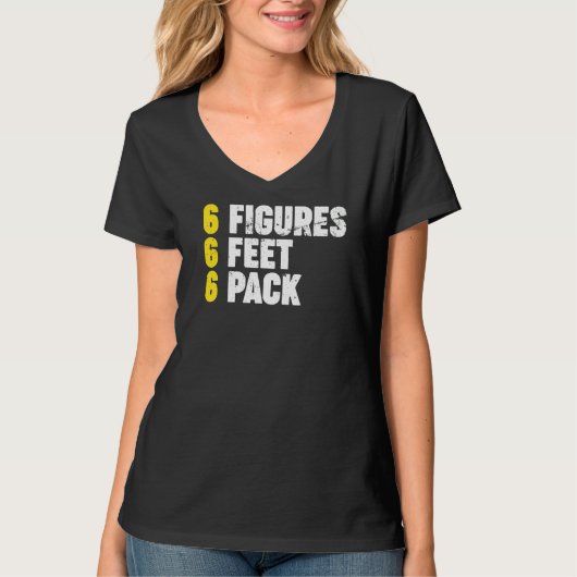 6姿6足6パック2 Tシャツ (正面)
