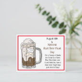 6威厳がある日はルートビールのフロート |レシピカード ポストカード (スタンド正面)