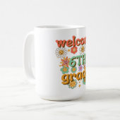 6年生のご入学おめでとう、初登校、ようこそ コーヒーマグカップ (正面左)