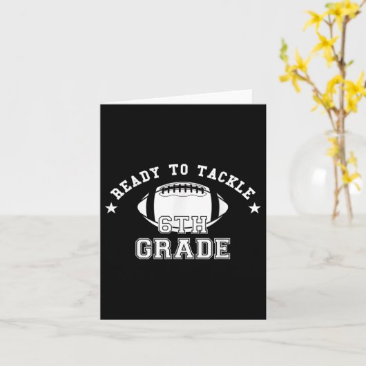 6年生のサッカーのハッピーファーストSに取り組む準備ができている カード (黄色い花)