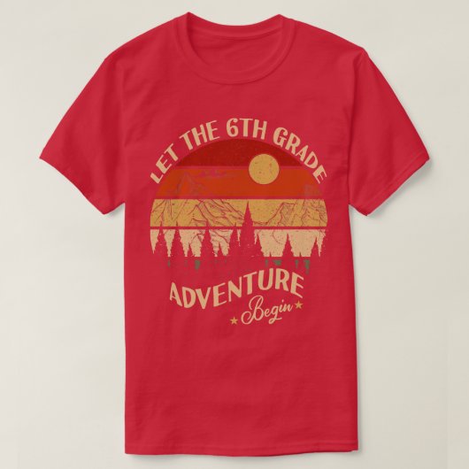 6年生の冒険を始める新学期 Tシャツ (デザイン正面)
