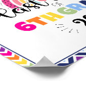 6年生の写真プロップサインの最終日 ポスター (角)