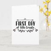 6年生の初日 カード (黄色い花)