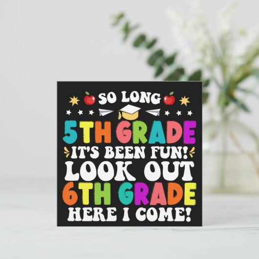 6年生の卒業を見据える長い5年生 案内状 (スタンド正面)