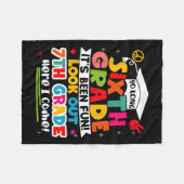 6年生の女子大生の日キ フリースブランケット (正面(横))