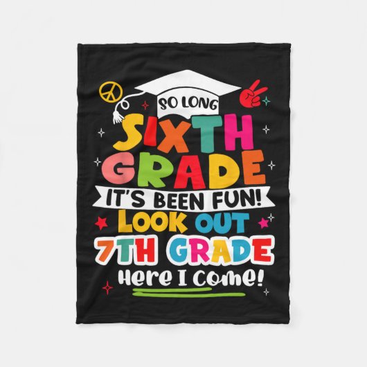 6年生の女子大生の日キ フリースブランケット (正面)