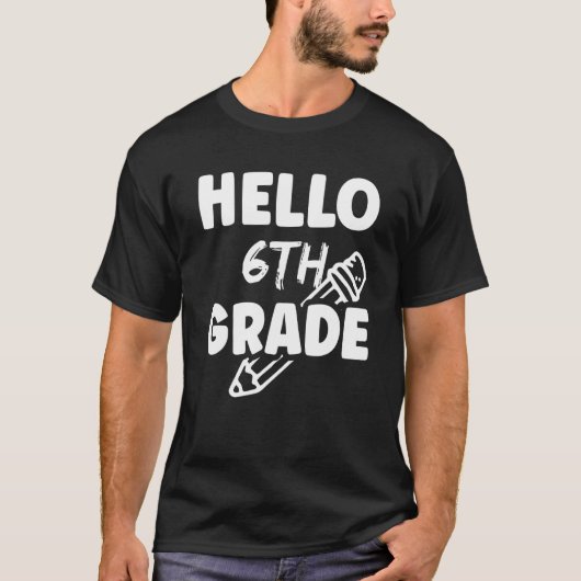 6年生の女学校先生かわいい Tシャツ (正面)