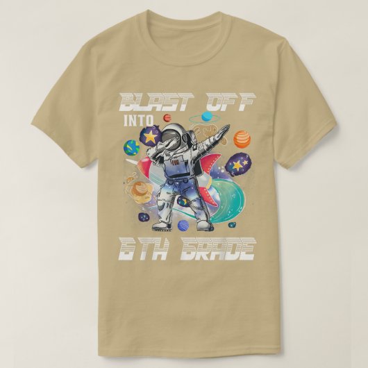 6年生の宇宙飛行士の宇宙をSに戻す Tシャツ (デザイン正面)