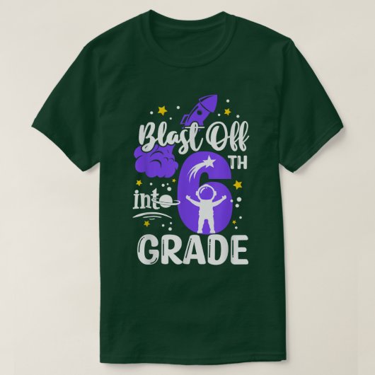 6年生の少年宇宙に爆破して～に戻る Tシャツ (デザイン正面)