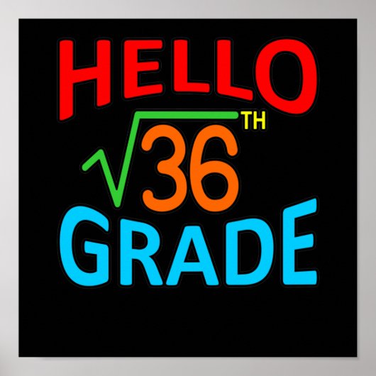 6年生の数学の学生数学先生 ポスター (正面)