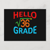 6年生の数学の学生数学先生 案内ポストカード (正面)