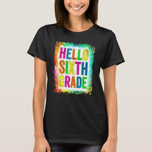 6年生の新しいスタート!6年生のバックトゥスクール Tシャツ (正面)