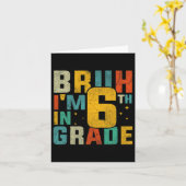 6年生の新学期スタート ブルゥ 僕は6年生になったんだ カード (黄色い花)