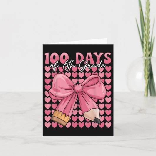 6年生の日100人かわいい弓100日目 カード (正面)