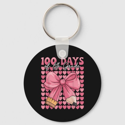 6年生の日100人かわいい弓100日目 キーホルダー (正面)
