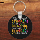 6年生の長い5年生ここで私は来 キーホルダー (正面)