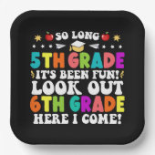 6年生の長い5年生ここで私は来 ペーパープレート (正面)