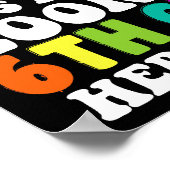 6年生の長い5年生ここで私は来 ポスター (角)