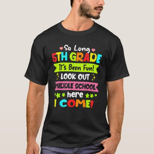 6年生の長い5年生ここで私は来G Tシャツ (正面)