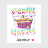 6年生は学校の初日おもしろい シール (シート)