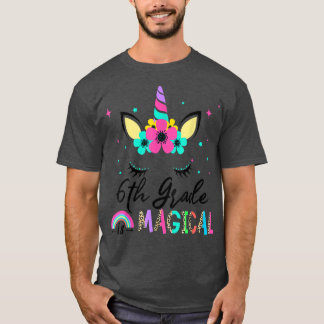 6年生は魔法分隊新学期ユニコーン Tシャツ