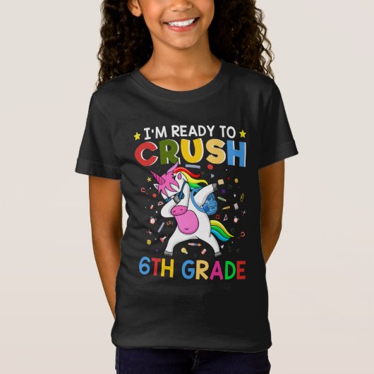 6年生を追い詰める準備ができている Tシャツ (正面)