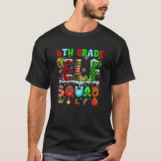 6年生エルフ隊 クリスマス カラフル 先生 スチューデント Tシャツ