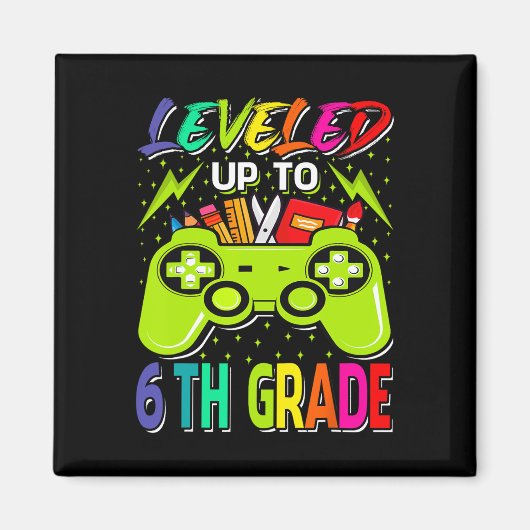 6年生ゲーマー新学期1位まで平準化 マグネット (正面)