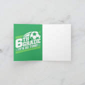 6年生サッカーサッカー初日新学期 カード (内部)