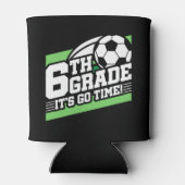 6年生サッカーサッカー初日新学期 缶クーラー (裏面)