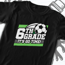6年生サッカーサッカー初日新学期 Tシャツ