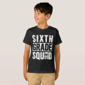 6年生チーム(6年生学校 - 白い文字) Tシャツ (正面フル)