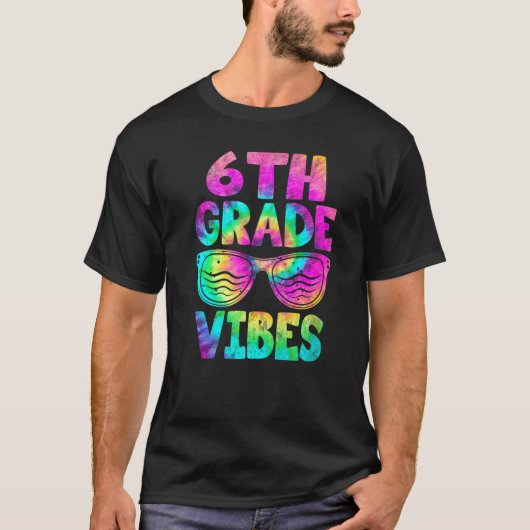 6年生ビベス絞り染め学校給食の初日 Tシャツ (正面)