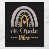 6年生ビーブレインボー6年生新学期 ワインラベル (シングルラベル)