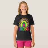 6年生レインボーレオパード新学期Tシャツ Tシャツ (正面フル)