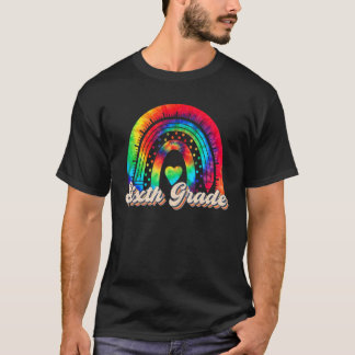 6年生レインボー絞り染め先生チーム6年生 Tシャツ