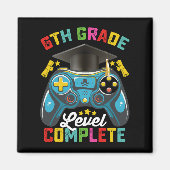 6年生レベル完全卒業ゲーミングゲーマー マグネット (正面)