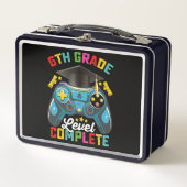6年生レベル完全卒業ゲーミングゲーマー メタルランチボックス (正面)